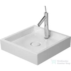   Duravit STARCK 1 47x47 cm-es ráültethető mosdó túlfolyó nélkül,0387470027