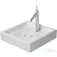 Duravit STARCK 1 47x47 cm-es ráültethető mosdó túlfolyó nélkül,0387470027
