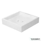 Duravit STARCK 1 47x47 cm-es ráültethető mosdó csaplyuk és túlfolyó nélkül,0387470028