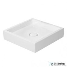   Duravit STARCK 1 47x47 cm-es ráültethető mosdó csaplyuk és túlfolyó nélkül,0387470028