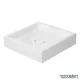 Duravit STARCK 1 47x47 cm-es ráültethető mosdó csaplyuk és túlfolyó nélkül,0387470028