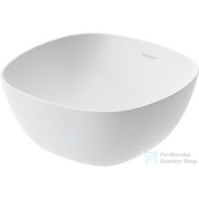  Duravit AURENA 34x34 cm-es pultra ültethető mosdó kerámia lefolyószelep takaróval, Hygieneglaze Plus felülettel, matt fehér 039635AC79