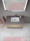 Duravit QATEGO 48x37 cm-es, alulról beépíthető csaplyuk nélküli mosdó, fehér 0398480028