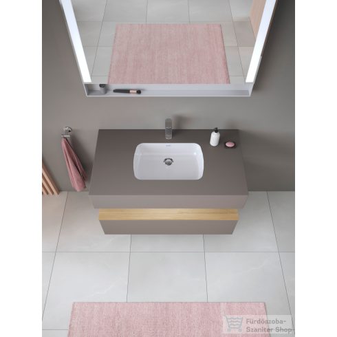 Duravit QATEGO 48x37 cm-es, alulról beépíthető csaplyuk nélküli mosdó, fehér 0398480028