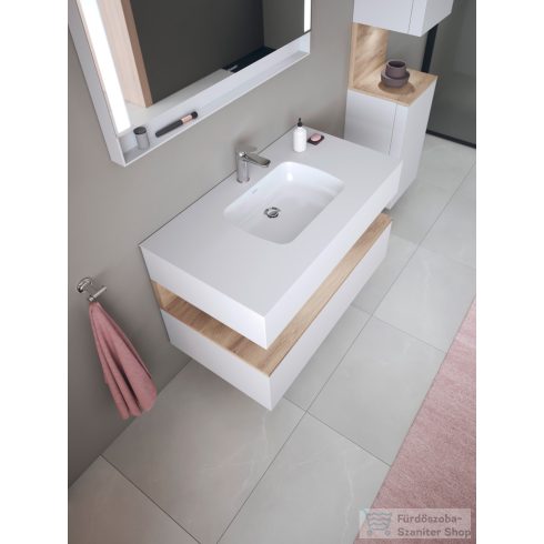Duravit QATEGO 48x37 cm-es, alulról beépíthető csaplyuk nélküli mosdó, fehér 0398480028