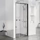 Ravak PIVOT PDOP1-80 80 cm-es nyílóajtó,Fekete+Transparent 03G40300Z1