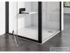Ravak PIVOT PDOP1+PPS 80x80 cm-es nyílóajtós zuhanykabin fix oldalfallal,fekete/transparent 03G40300Z1SET80PPS80