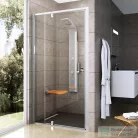 Ravak PIVOT PDOP2-100 100 cm-es nyílóajtó fix résszel,Króm+Transparent 03GA0C00Z1