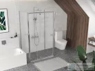Ravak PIVOT PDOP2+PPS+PPS 100x100 cm-es nyílóajtós,3 oldalas zuhanykabin,króm/transparent 03GA0C00Z1SET1002XPPS100