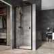 Ravak NEXTY NDOP1-80 80x195 cm-es nyíló zuhanyajtó,fekete/Transparent 03O40300Z1
