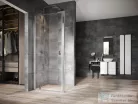 Ravak NEXTY NDOP1+NPSS 80x100 cm-es nyílóajtós zuhanykabin fix oldalfallal,króm/transparent 03O40C00Z1SET80NPSS100