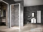 Ravak NEXTY NDOP1+NPSS 90x90 cm-es nyílóajtós zuhanykabin fix oldalfallal,fehér/króm/transparent 03O70100Z1SET90NPSS90