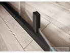 Ravak NEXTY NDOP1+NPSS 90x80 cm-es nyílóajtós zuhanykabin fix oldalfallal,fekete/transparent 03O70300Z1SET90NPSS80