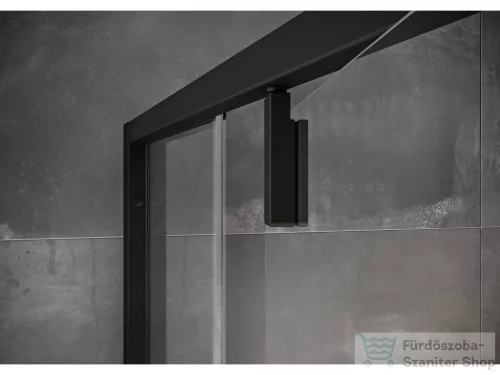 Ravak NEXTY NDOP1+NPSS 90x90 cm-es nyílóajtós zuhanykabin fix oldalfallal,fekete/transparent 03O70300Z1SET90NPSS90