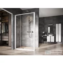   Ravak NEXTY NDOP2+NPSS 110x90 cm-es nyílóajtós zuhanykabin fix oldalfallal,fehér/króm/transparent 03OD0100Z1SET110NPSS90