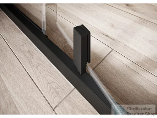 Ravak NEXTY NDOP2+NPSS 110x100 cm-es nyílóajtós zuhanykabin fix oldalfallal,fekete/transparent 03OD0300Z1SET110NPSS100
