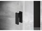 Ravak NEXTY NDOP2+NPSS 110x100 cm-es nyílóajtós zuhanykabin fix oldalfallal,fekete/transparent 03OD0300Z1SET110NPSS100
