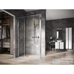   Ravak NEXTY NDOP2+NPSS 110x80 cm-es nyílóajtós zuhanykabin fix oldalfallal,króm/transparent 03OD0C00Z1SET110NPSS80