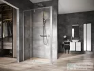 Ravak NEXTY NDOP2+NPSS 110x90 cm-es nyílóajtós zuhanykabin fix oldalfallal,szatén/transparent 03OD0U00Z1SET110NPSS90
