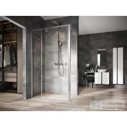   Ravak NEXTY NDOP2+NPSS 110x90 cm-es nyílóajtós zuhanykabin fix oldalfallal,szatén/transparent 03OD0U00Z1SET110NPSS90