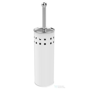   AQUALINE SIMPLE LINE szabadonálló WC-kefe tartó, átm:100x375mm, fehér (04002W)