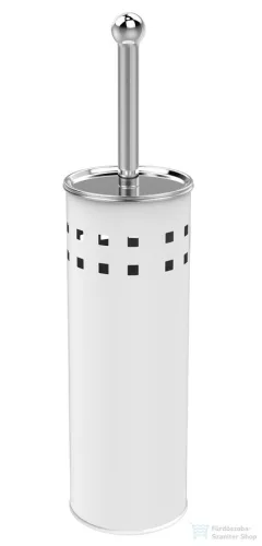 AQUALINE SIMPLE LINE szabadonálló WC-kefe tartó, átm:100x375mm, fehér (04002W)
