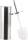 AQUALINE SIMPLE LINE WC-kefe, átm.:100x375mm, fényes inox (04065F)