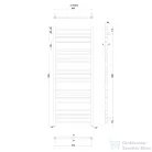 Sapho METRO fürdőszobai radiátor 600x1530 mm, króm 0411-02