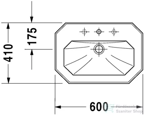 Duravit 1930 Series 60x41 mosdó 0438600000 ( 043860 )
