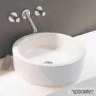 Duravit STARCK 1 46 cm-es ráültethető mosdó csaplyuk és túlfolyó nélkül 0445460000