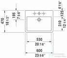 Duravit Vero 60x47 cm mosdó 0454600000 ( 045460 )