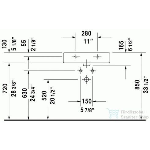 Duravit Vero 60x47 cm mosdó 0454600000 ( 045460 )