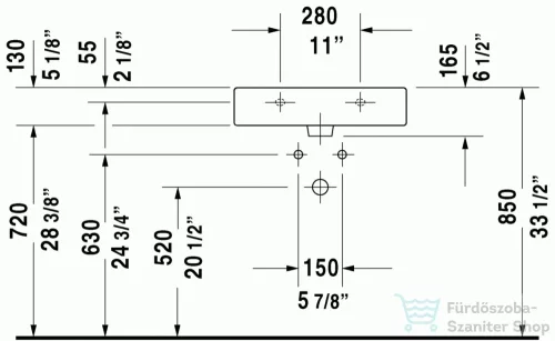 Duravit Vero 60x47 cm mosdó 0454600000 ( 045460 )