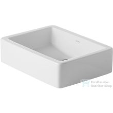   Duravit VERO 50x38 cm-es ráültethető mosdó csaplyuk és túlfolyó nélkül,Wondergliss bevonattal,04555000001