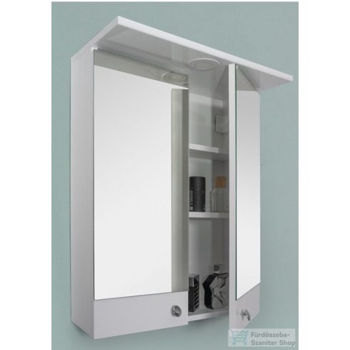 PinoArt Link Link 60 Tükrösszekrény polccal és led világítással (59,2*71,2*27 cm) 0568