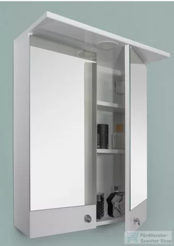 PinoArt Link Link 60 Tükrösszekrény polccal és led világítással (59,2*71,2*27 cm) 0568