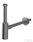 Sapho BONOMINI INOXMATER mosdószifon, 5/4", odpad 32mm, inox/gun metal (0581GM32K2)