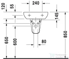 Duravit D-Code 45x34 kézmosó 07054500002 ( 070545 )