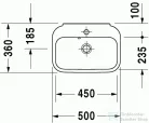 Duravit Happy D.2 50x36 cm kézmosó 0709500000 ( 070950 )