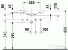 Duravit Happy D.2 50x22 cm kézmosó csaplyuk balra 0711500009 ( 071150 )