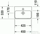 Duravit ME by Starck 45x32 cm kézmosó 0719450000 ( 071945 )