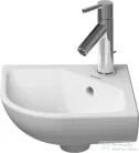 Duravit ME BY STARCK 43,5x38 cm-es sarokkézmosó,White Satin Matt,Wondergliss bevonattal,07224332001