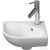 Duravit ME BY STARCK 43,5x38 cm-es sarokkézmosó,White Satin Matt,Wondergliss bevonattal,07224332001