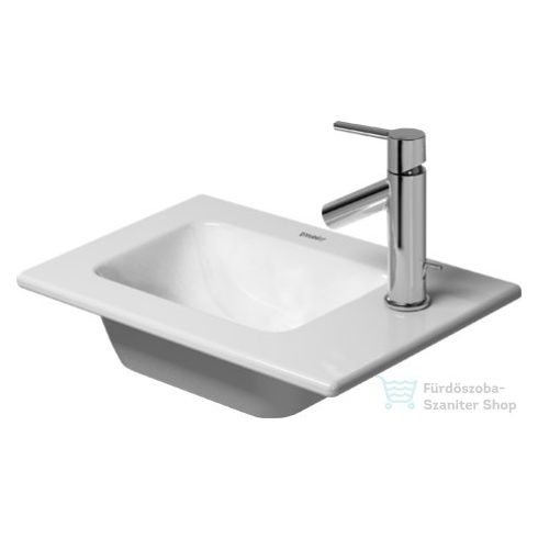 Duravit ME by Starck 43x30 cm bútorral aláépíthető kézmosó, túlfolyó nélkül 0723430041 ( 072343 )