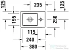 Duravit VERO AIR 380x250 mm-es bútorral aláépíthető mosdó,0724380000