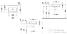 Duravit VERO AIR 450x350 mm-es bútorral aláépíthető mosdó csaplyuk nélkül,Wondergliss bevonattal,07244500601