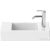 Duravit VERO AIR 500x250 mm-es bútorral aláépíthető mosdó jobb oldali csaplyukkal,Wondergliss bevonattal,07245000081