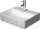 Duravit DURASQUARE 45x35 cm-es bútorral aláépíthető mosdó túlfolyó nélkül,0732450041