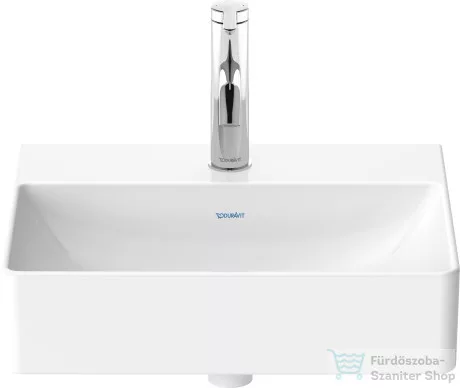 Duravit DURASQUARE 45x35 cm-es bútorral aláépíthető mosdó túlfolyó nélkül,0732450041