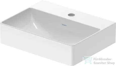 Duravit DURASQUARE 45x35 cm-es bútorral aláépíthető mosdó túlfolyó nélkül,0732450041